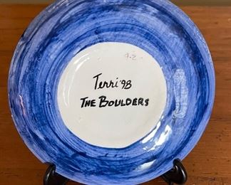 Terri 98 The Boulders Horse Plate.	6.5 inches diameter	