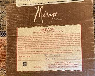 #1 Couristan Mirage Runner Rug	96x33in	
