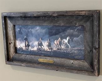 *Signed* Don Schimmel All in Line Framed Photo Art Barn Wood Frame	9.5 x 17.5	
