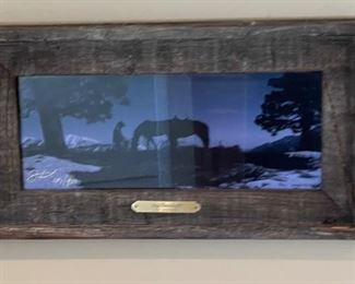 *Signed* Don Schimmel Say Goodnight Framed Photo Art Barn Wood Frame	9.5 x 17.5	
