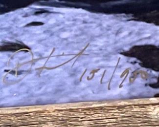 *Signed* Don Schimmel Say Goodnight Framed Photo Art Barn Wood Frame	9.5 x 17.5	
