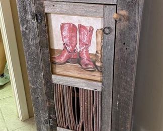 Rustic Cowboy Boost Accent Cabinet	23 x 25 x 13	HxWxD
