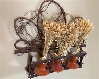 Twig & Pottery Wall Decor	16 x 9 x 7	
