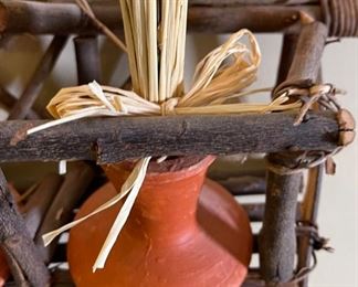 Twig & Pottery Wall Decor	16 x 9 x 7	
