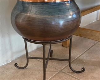 Rustic Pottery on Stand BJ	16 inches high by 12 inches diameter	
Rustic Pottery on Stand BJ	16 inches high by 12 inches diameter	
