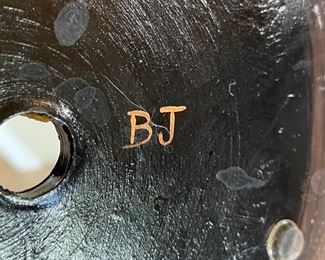 Rustic Pottery on Stand BJ	16 inches high by 12 inches diameter	
