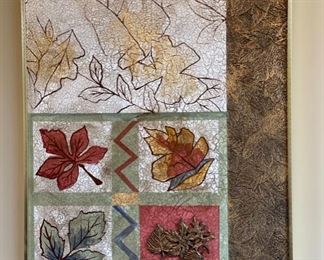 Van Stafford Mixed Media Painting Art Leaf	36 x 30	