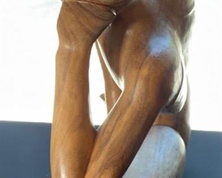 Carved Wood Woman Sculpture	16 x 15 x 5	HxWxD
