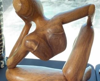 Carved Wood Woman Sculpture	16 x 15 x 5	HxWxD
