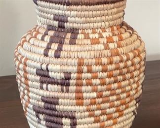 Handmade Basket pitcher	7inh	
