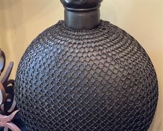 Metal Mesh Wrapped Vase	14x11x7in	HxWxD
