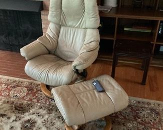 Ekornes stressless chair w/ottoman (There are two of these)  ONE HAS SOLD -- THERE IS ONE REMAINING