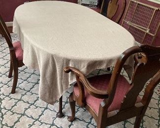 Dining room table w/six chairs