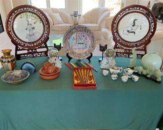 Fine collectibles from travel to multiple countries. 