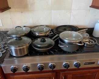 Have multiple higher end pot and pans available. 