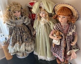Five collectible dolls available. 