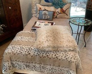 $325- Comfy beige fainting couch 