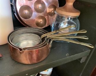 Copper pots