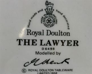 The Lawyer  Royal Doulton Toby mug