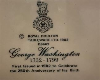 George Washington Royal Doulton Toby mug