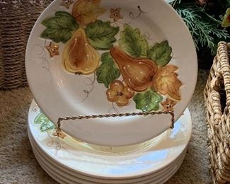 Orchard Pear collection plates