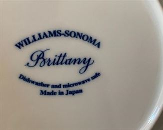 Williams-Sonoma Brittany plates