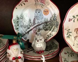 Better Homes Christmas plates & Waterford & Christopher Radko ornaments 
