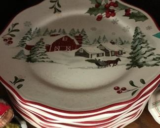 Better Homes Christmas plates