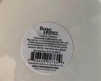 Better Homes Christmas plates