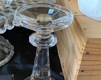 Matching Waterford crystal candlesticks 
