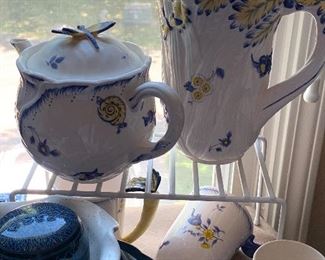 Spode Imperial Garden - pitcher, teapot and 2 mugs 