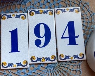 So if your address is 194 or 149 or 914 or 941 or 419 or 491  then these tiles are for you 