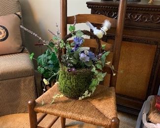 Ladder Back, Rush chair