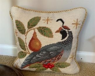 Needlepoint pillow