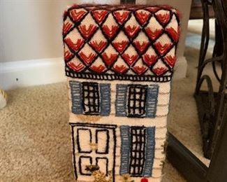 Stiched house door stop brick 