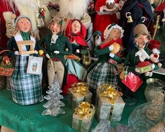 Large collection of Byers Christmas Carolers
