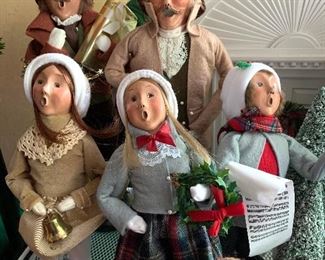 Large collection of Byers Christmas Carolers