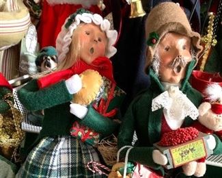 Large collection of Byers Christmas Carolers