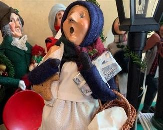 Large collection of Byers Christmas Carolers