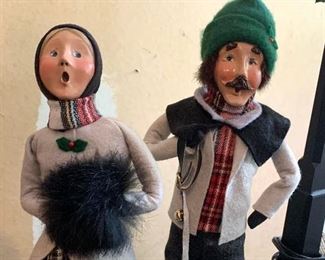 Large collection of Byers Christmas Carolers