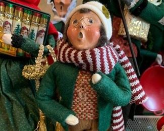 Large collection of Byers Christmas Carolers