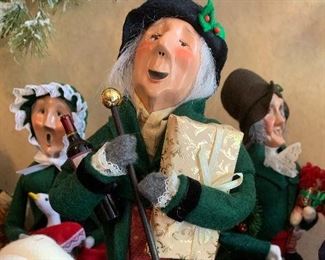 Large collection of Byers Christmas Carolers
