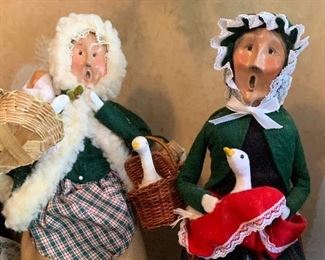 Large collection of Byers Christmas Carolers