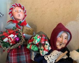 Large collection of Byers Christmas Carolers