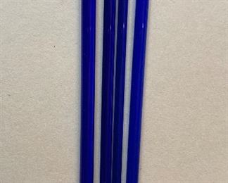 Vtg. cobalt blue stir sticks