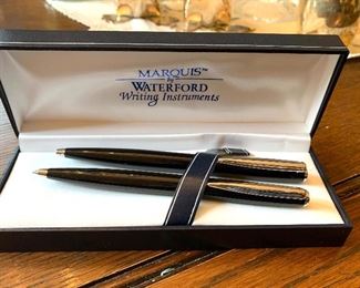 Waterford pen & pencil set w/case