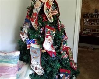 Tree and  nice stockings