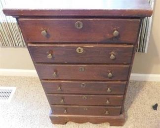 Antique 6-Drawer Cabinet