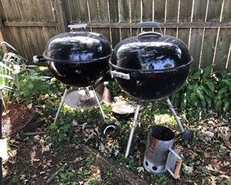 (2) Weber kettle grills