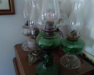 Large Collection of Kerosene Lamps